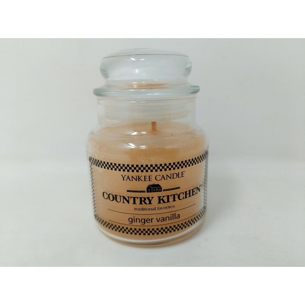 Yankee Candle Country Kitchen 3.7oz Ginger Vanilla Rare Retired Scent VTG